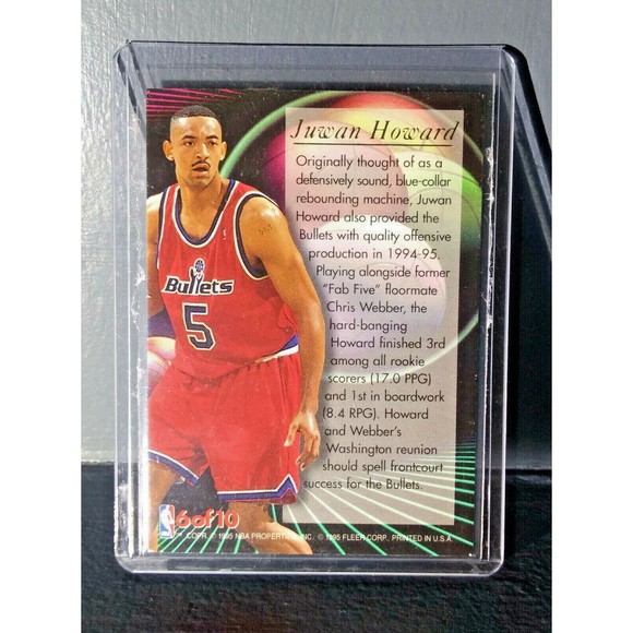 1995-96 Juwan Howard Fleer Ultra All-Rookie Team #6 Basketball Card - Picture 2 of 4